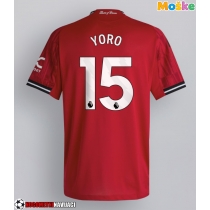 Moške Nogometnih dresov Manchester United Leny Yoro #15 Domači 2025-26 Kratki rokavi